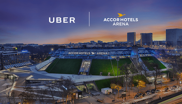 Uber officialise un partenariat avec l’AccorHotels Arena